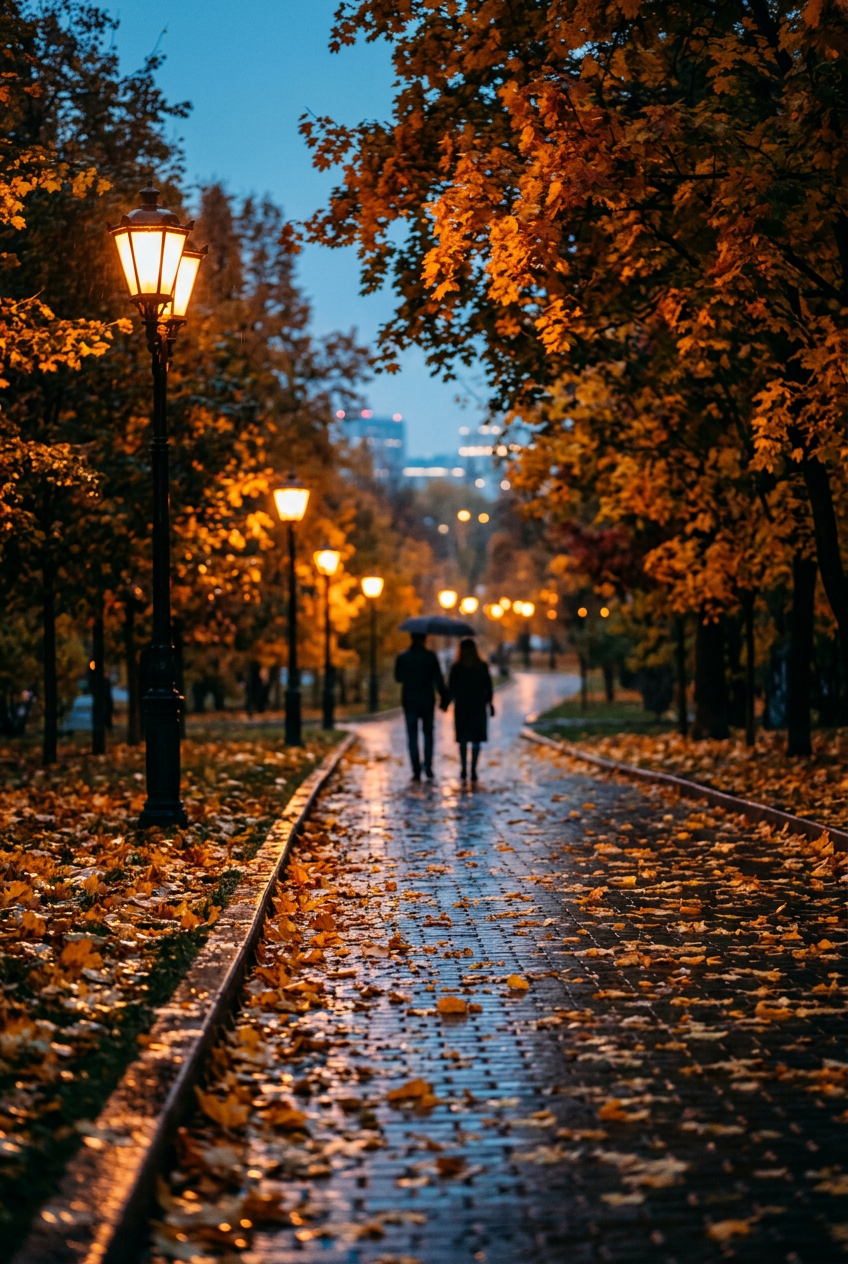 Парк в сумерках
