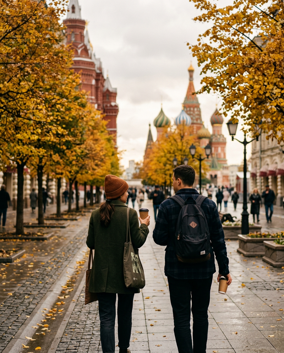 Прогулка и кофейня